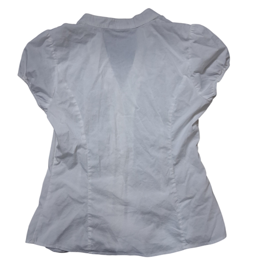 Maurices White Ruffled Cap Sleeve Blouse - Picture 5 of 5